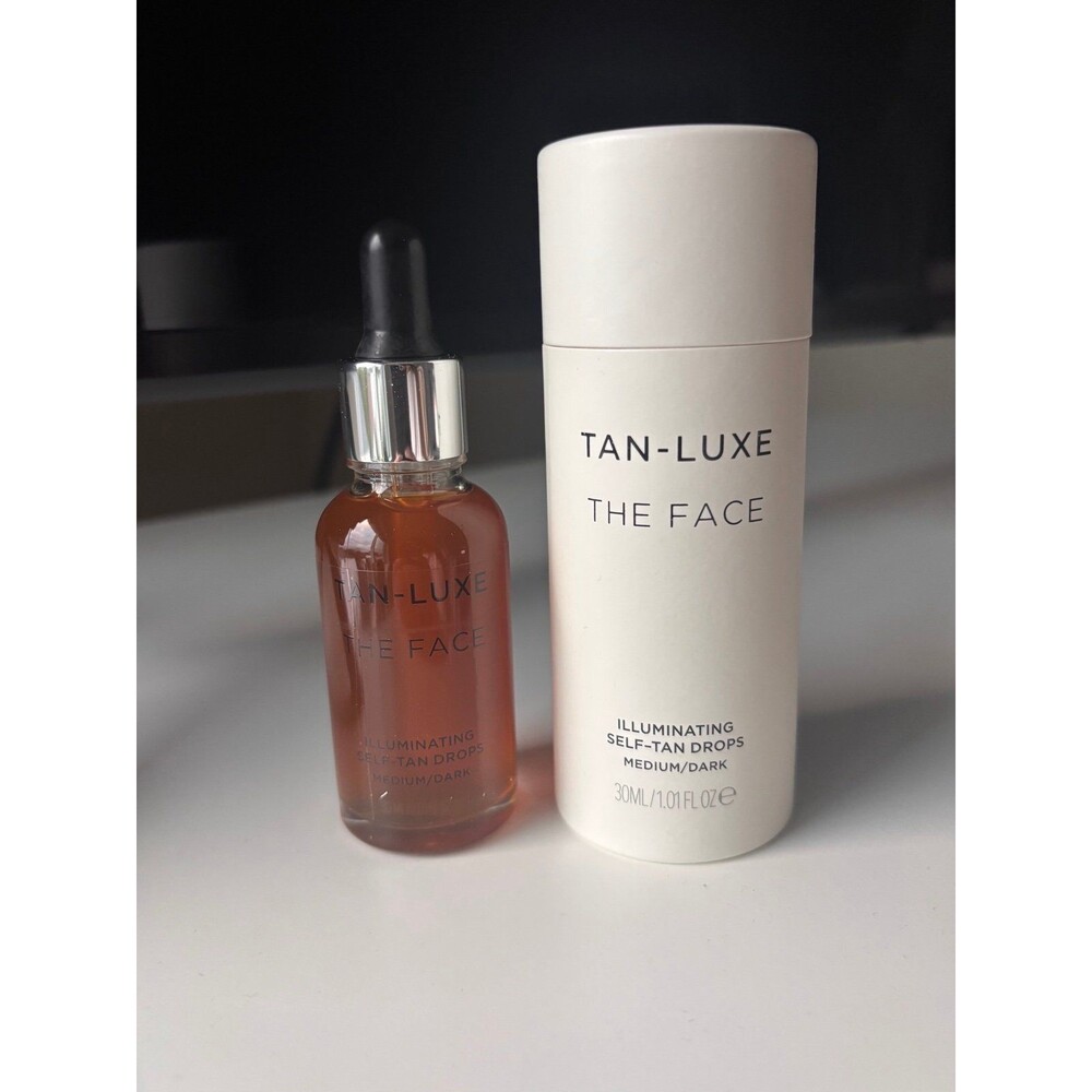 Tan-Luxe The Face Illuminating Self-Tan Drops Medium/Dark 1.01oz Brand New